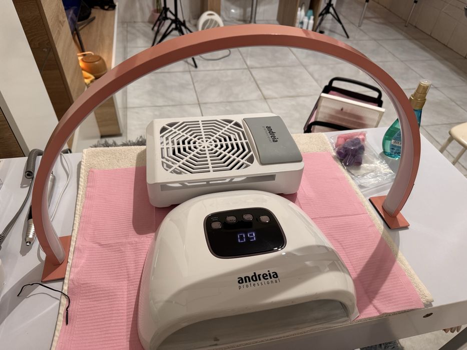 Lâmpada led candeeiro estetica unhas manicure iluminação meia lua