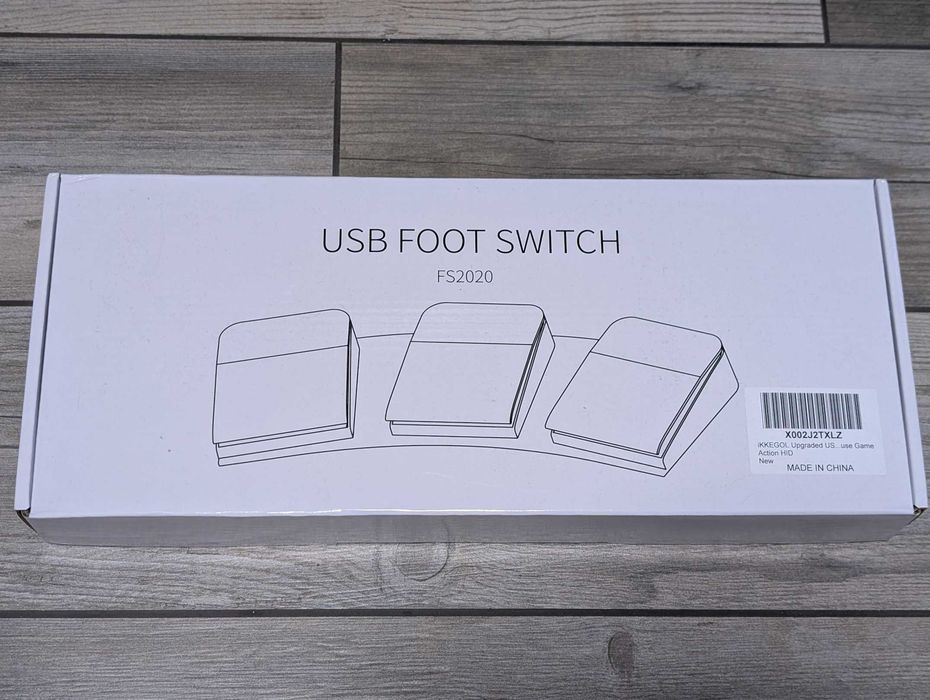 iKKEGOL USB педаль потрійна, оптичний сенсор.