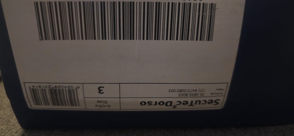 Pas Bauerfeind orteza secutec dorso  rozmiar 3