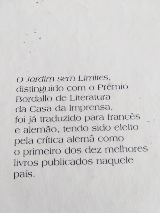 O Jardim sem Limites de Lídia Jorge