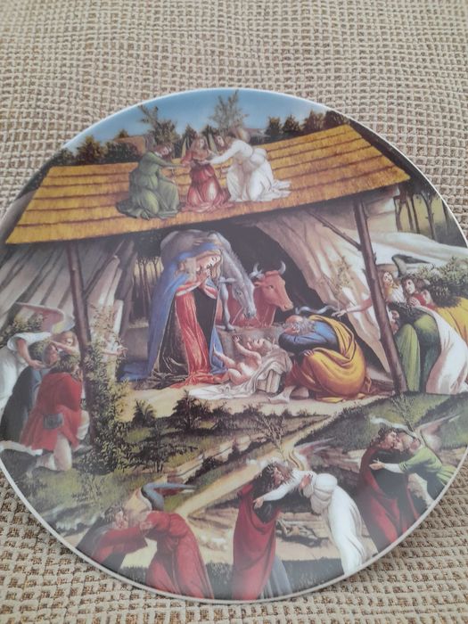 Prato decorativo de natal da vista alegre
