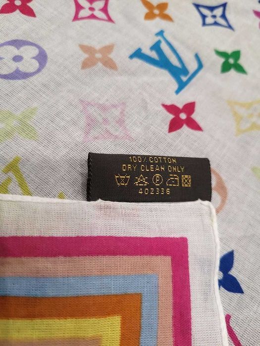 Платок бандана с разноцветной монограммой Louis Vuitton Оригинал