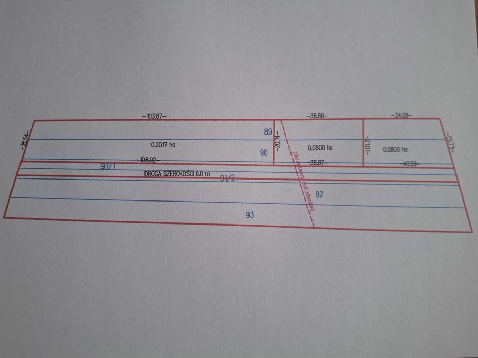 Działka Mójcza / Suków 2x800m2