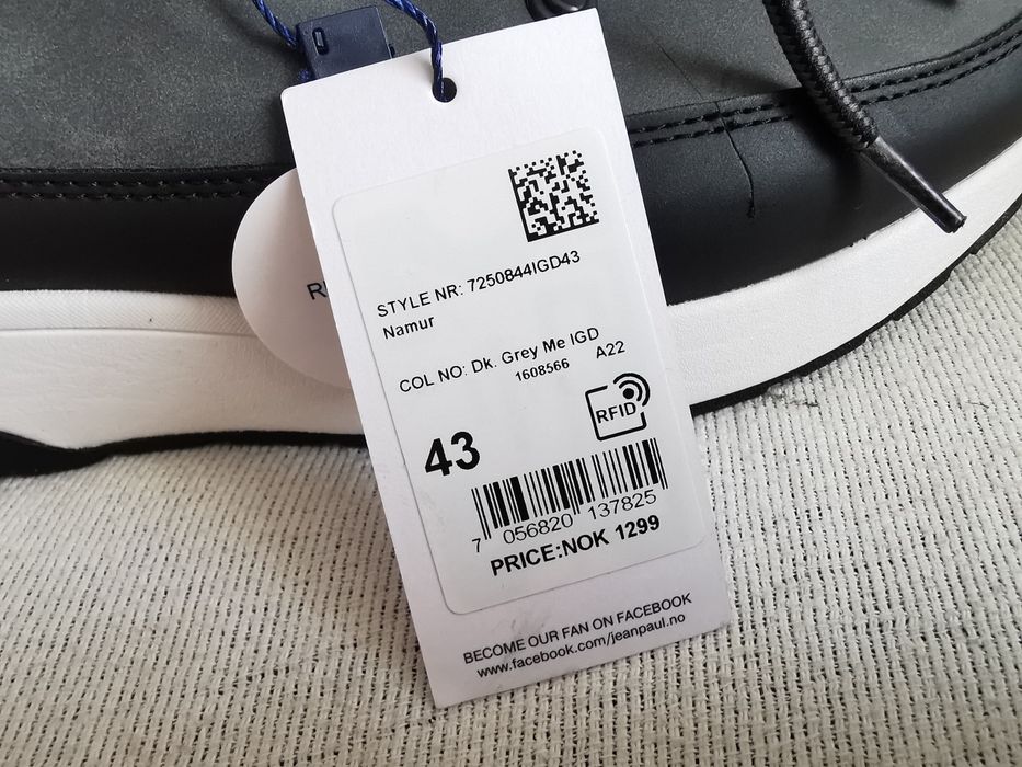 Jean Paul Namur wodoodporne trzewiki buty sportowe 43