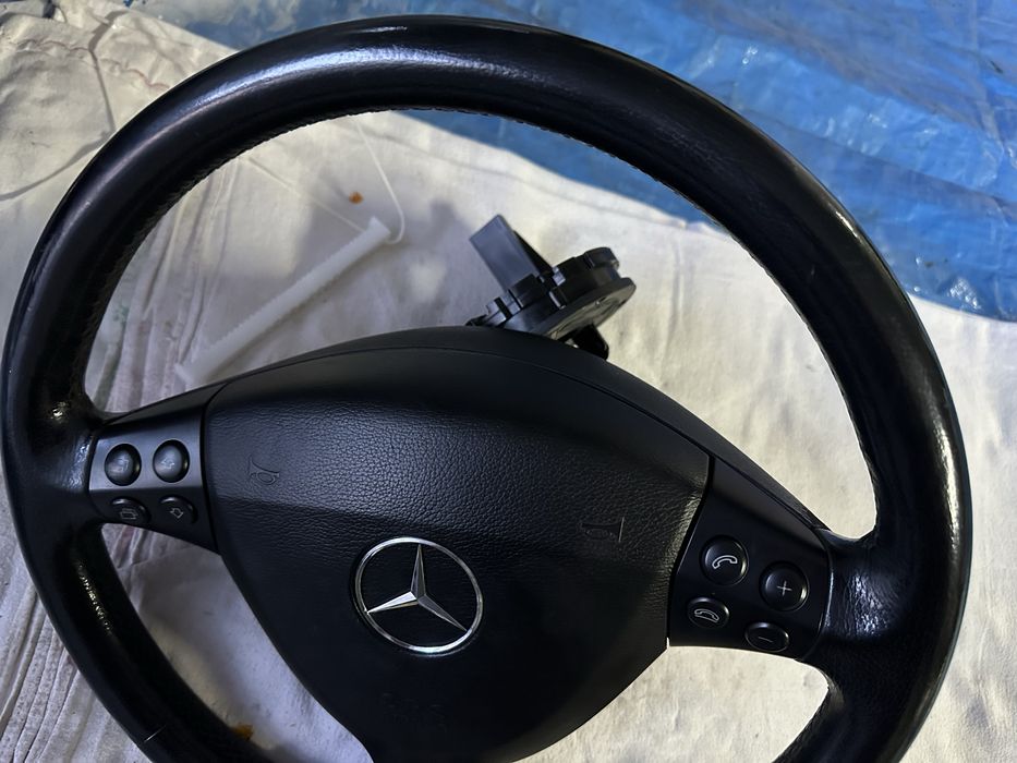 Mercedes W169 class A volante airbag botao vidro comutador fita airbag