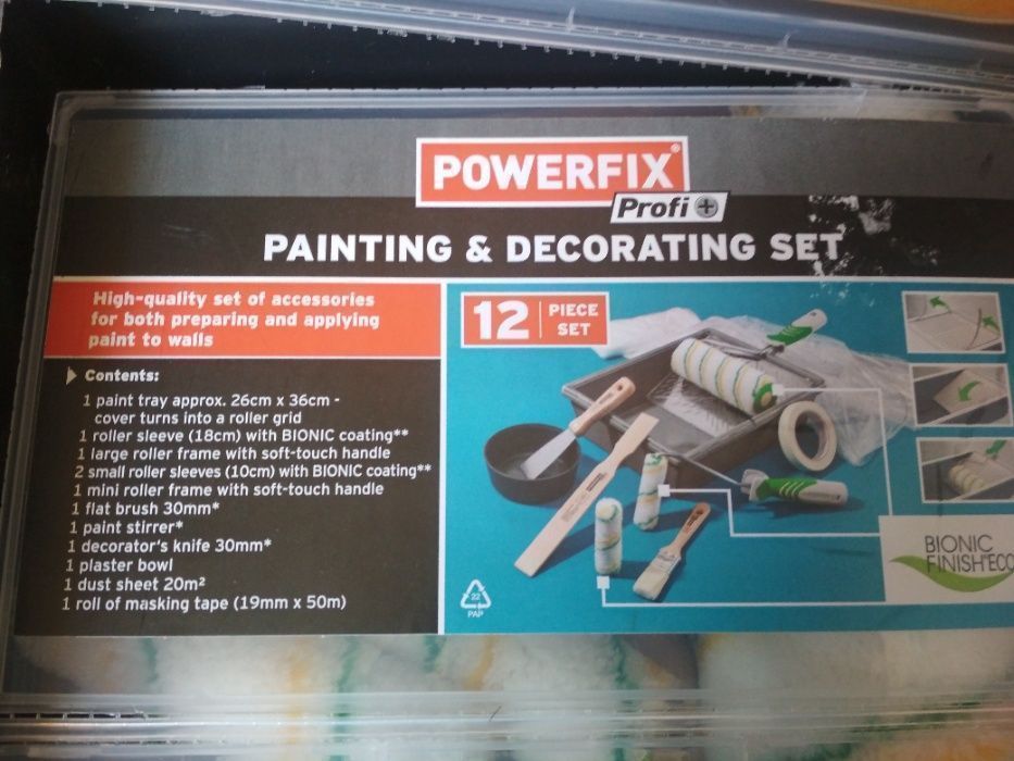 Малярный набор ГЕРМАНИЯ Powerfix® валик ванночка кисточка для покраски