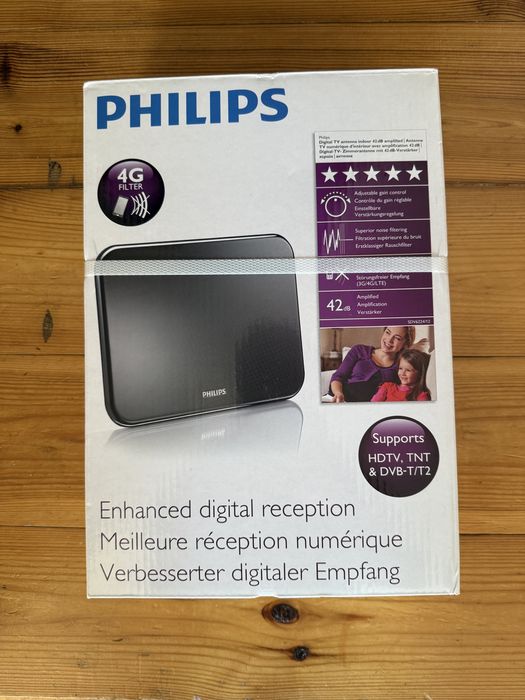 Antena telewizyjna PHILIPS wewn. ze wzmacniaczem 42dB