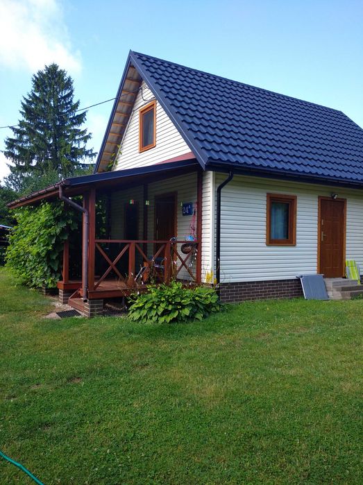 Domek z prywatną plażą nad jeziorem Żubrowem (Suwalszczyzna)