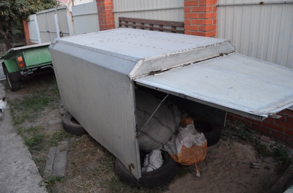 Будка на прицеп оцинкованая
