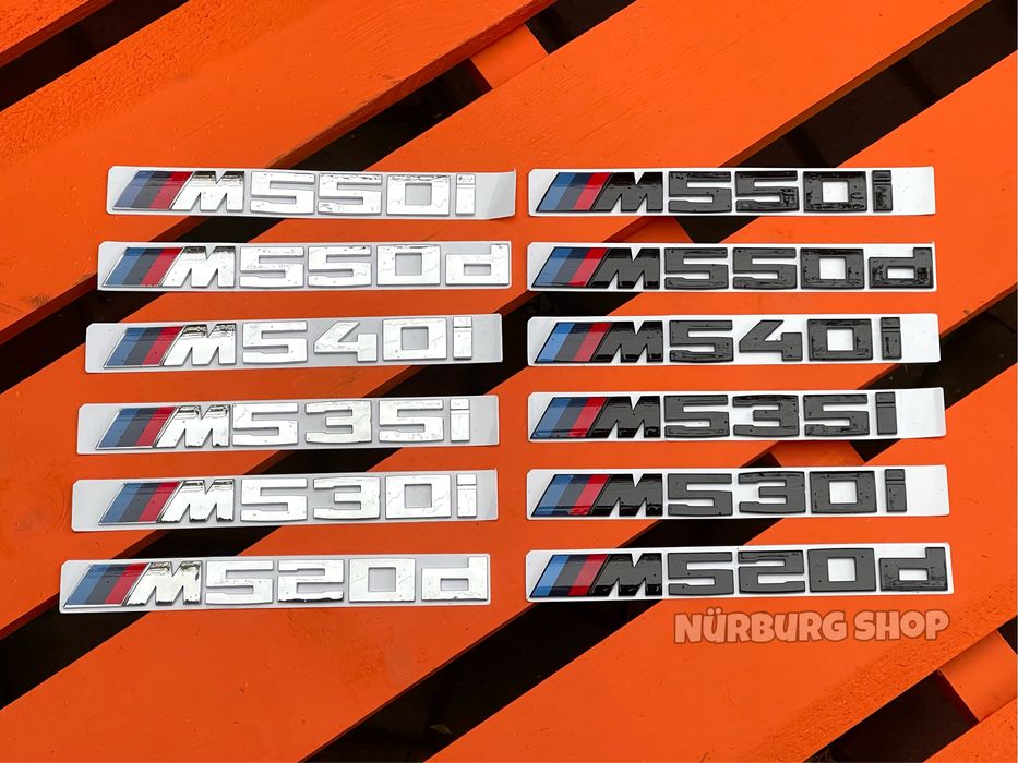 Шильдик эмблема на багажник BMW M 550 M 520 M 530 M 535 M 540 i d