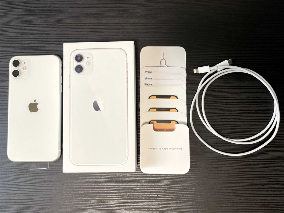 Apple iPhone 11 128 GB White/Biały – 94% baterii – Bardzo dobry stan!