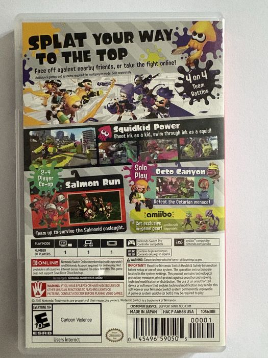 Splatoon 2 nintendo switch