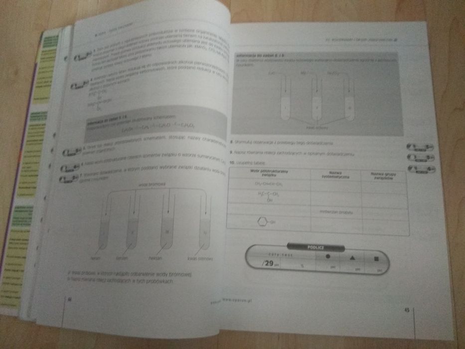 Chemia karty maturalne poziom podstawowy i rozszerzony OPERON MATURA