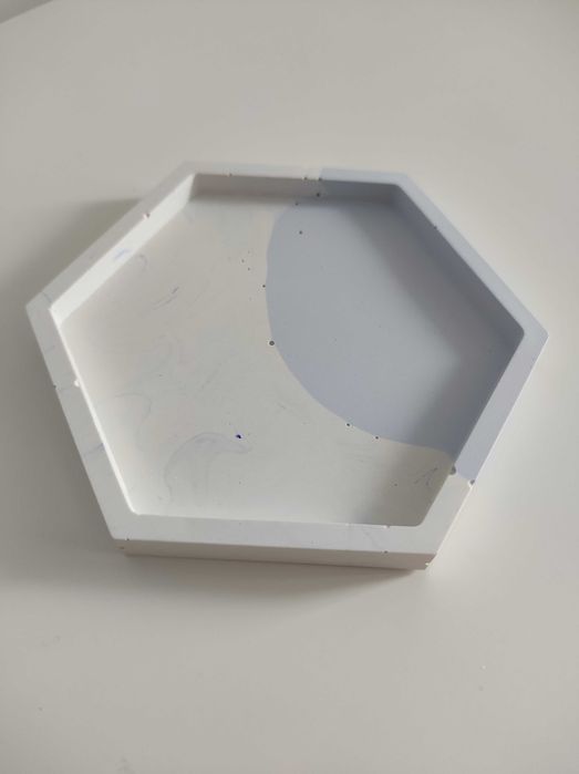 Podstawka z gipsu polimerowego - heksagon