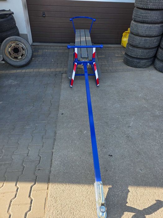 Sanki Kuligowe / Masywne Duże Sanie do Quada Traktora Siedzisko 195cm