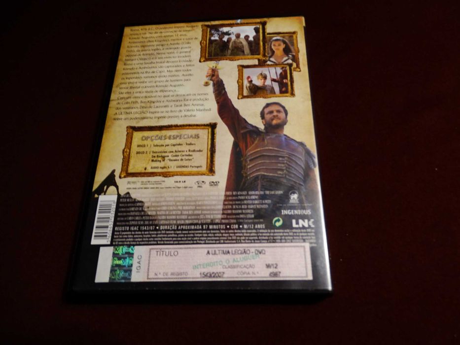 DVD-A ultima legião-Edição especial 2 discos