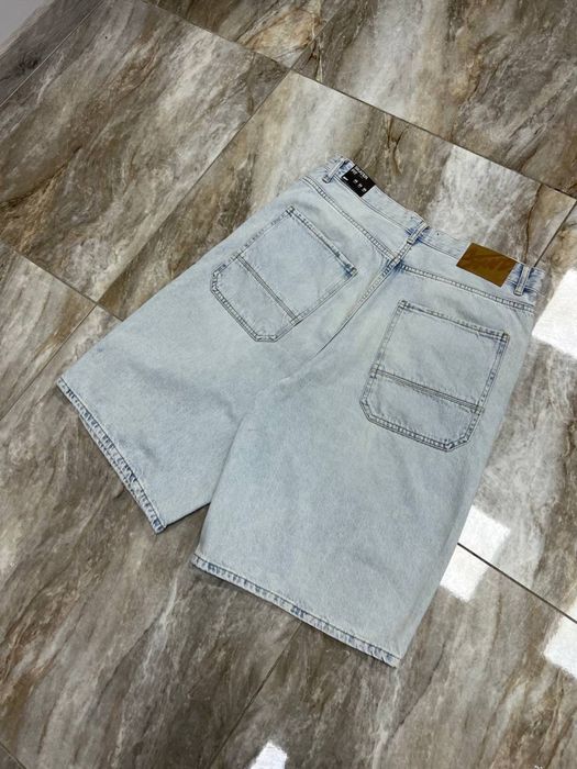 Нові широкі світлі шорти BAGGY jeans shorts rap широкие шорты бегги