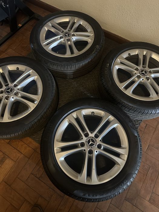 Jantes 17” 5x112 ET44 Mercedes com pneus