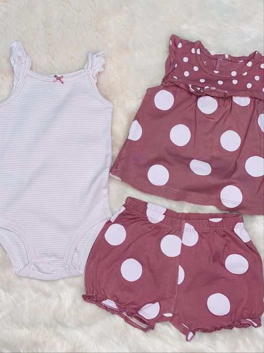 Плаття h&m, next, майка і шорти, боді Carter’s, George