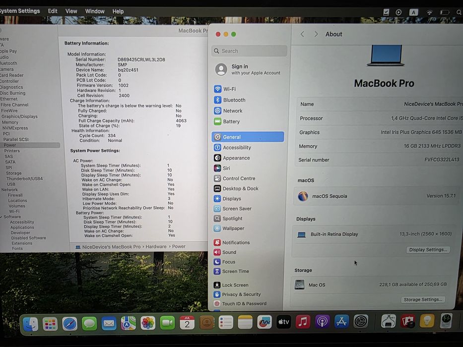 Macbook PRO 2019 A2159 16Gb в гарному стані