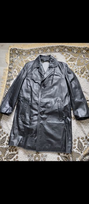 Плащ мужской натуральная кожа