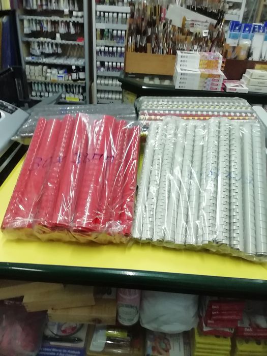 Lote de 6000 argolas de plástico para encadernação, novas