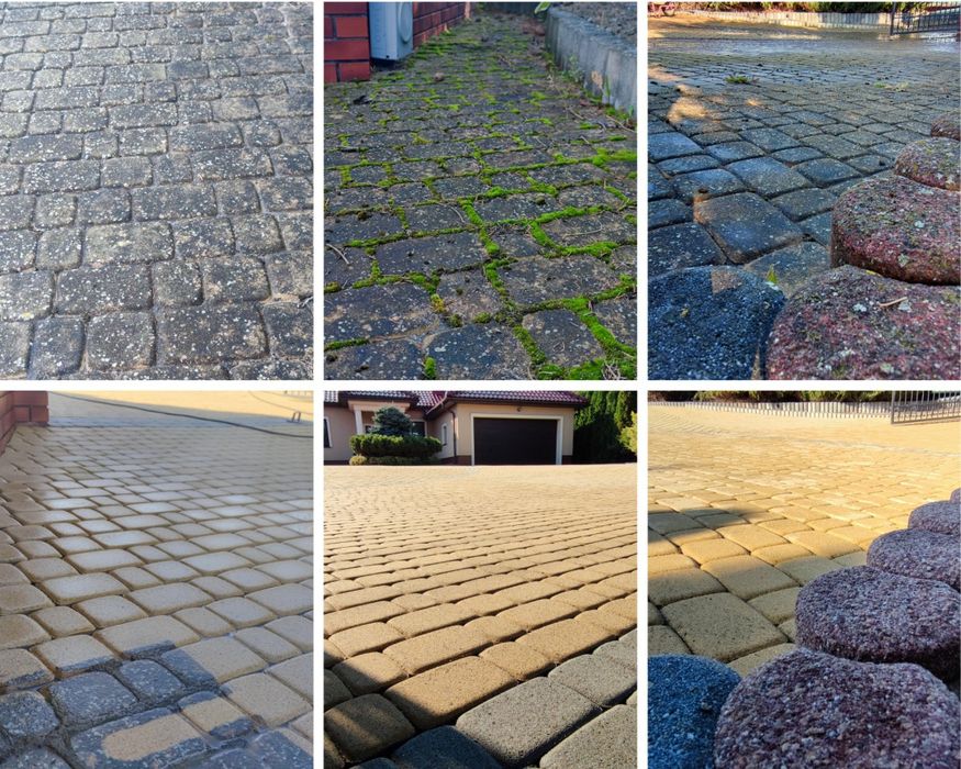 Mycie kostki brukowej , elewacji, dachu , tanio