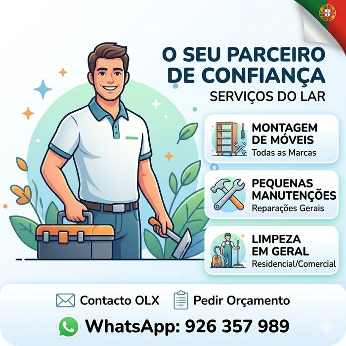SOS Lar: Pequenas Reparações, Montagens e Limpezas (Resposta Rápida)