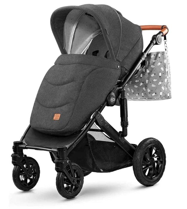 Kinderkraft Carrinho bebé 3 em 1 PRIME cinza/preto. Muito bom estado!