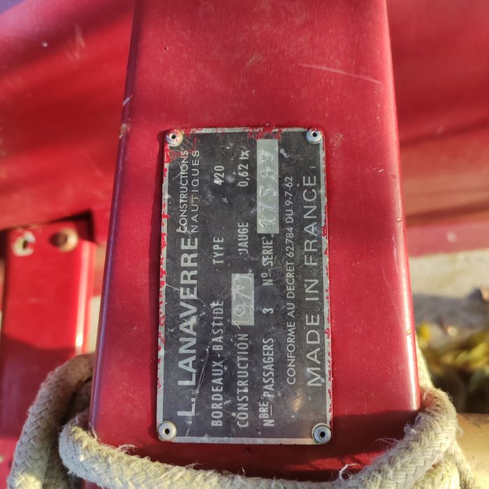 Łódka żaglówka, wózek, żagiel