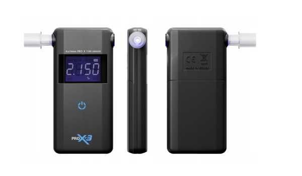 Alkomat PRO X-3 elektrochemiczny policyjna precyzja + 1 ROK kalibracji