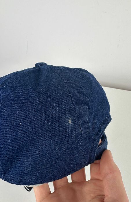 Czapka z daszkiem Burberry London jeansowa kaszkiet męska