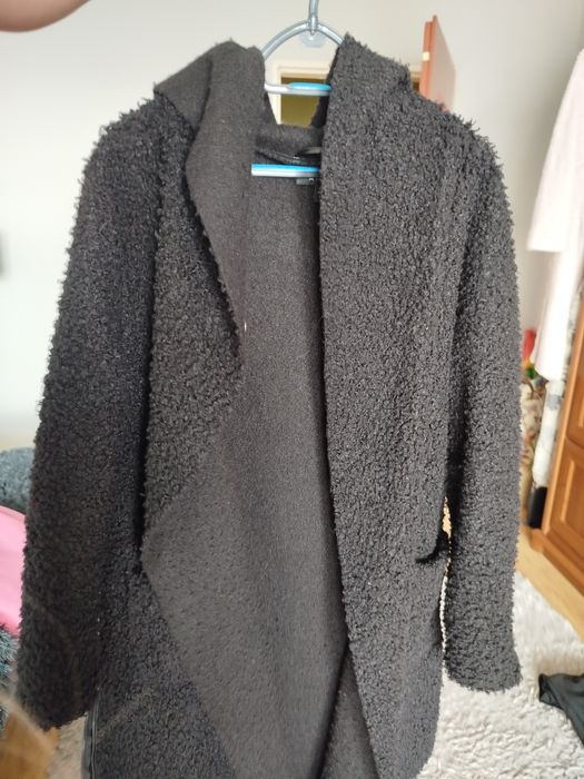 Płaszcz baranek czarny
