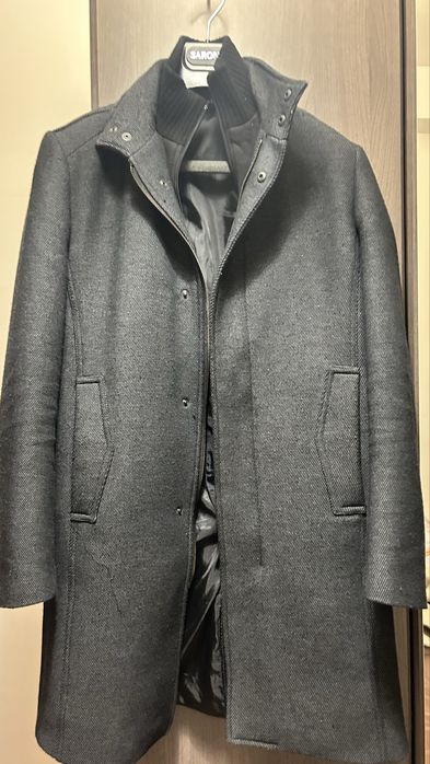 Gabardine Zara cinza