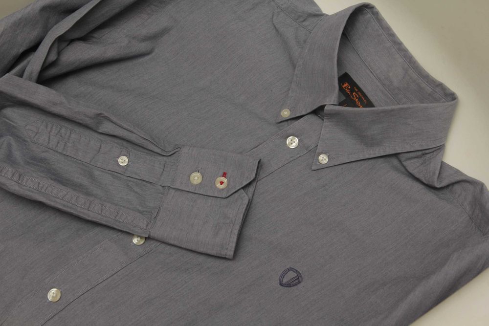 Ben Sherman 3 L  рубашка из длинноволоконного хлопка