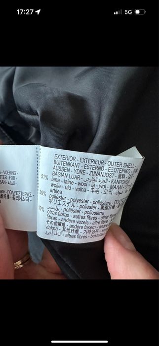 Plaszcz zara wełniany S