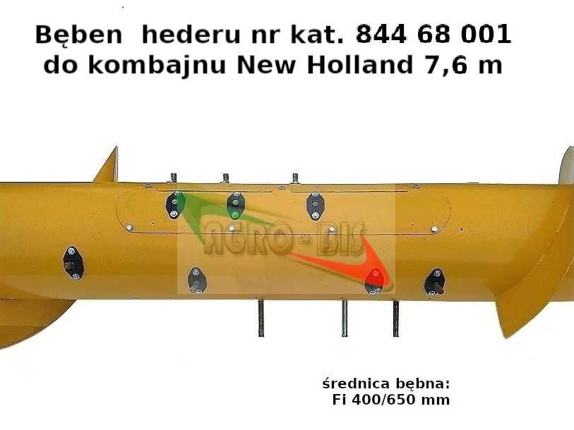 Bęben hederu Wzmacniany New Holland niekompletny L 7,55m.fi 40cm.