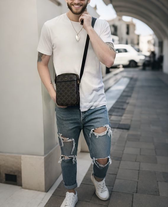 Чоловіча барсетка сумка мессенджер Celine