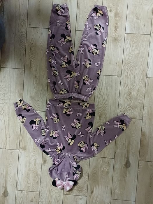 Komplet welurowy, dres Myszka Minnie, Disney
