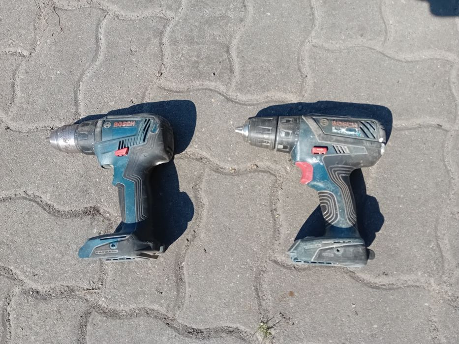 2x Wkrętarka Bosch 18V (GSR 18V-50 Bezszczotkowa + GSR 18-2-LI Plus) – Sprawne