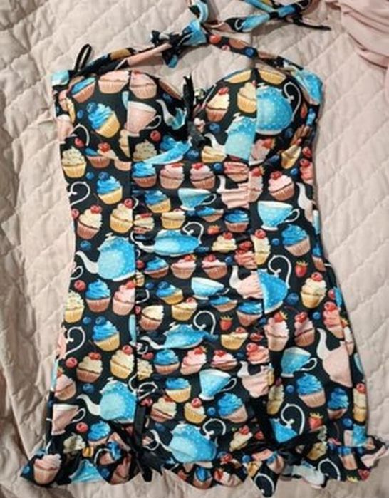 Відмінний класний трико купальник сукня ромпер комбінезон тренування