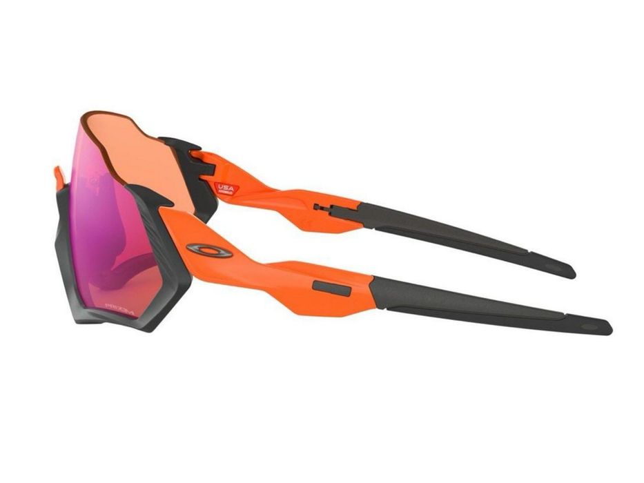 Oakley Flight Jacket Matte Black / Neon Orange + Prizm Trail ОРИГІНАЛ ФОП