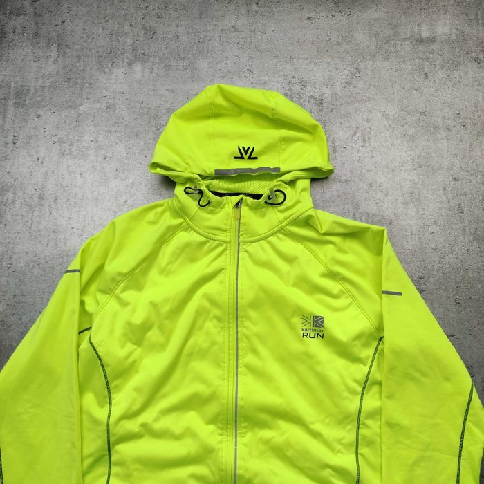 MĘSKA Bluza PREMIUM Suwak Wiatrówka z Kapturem Karrimor Run XLite Logo