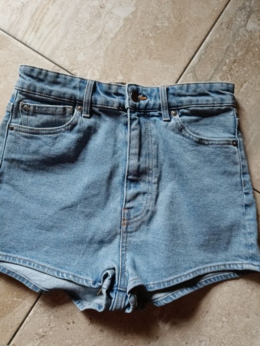 Spodenki damskie jeans H&M, rozmiar 38.