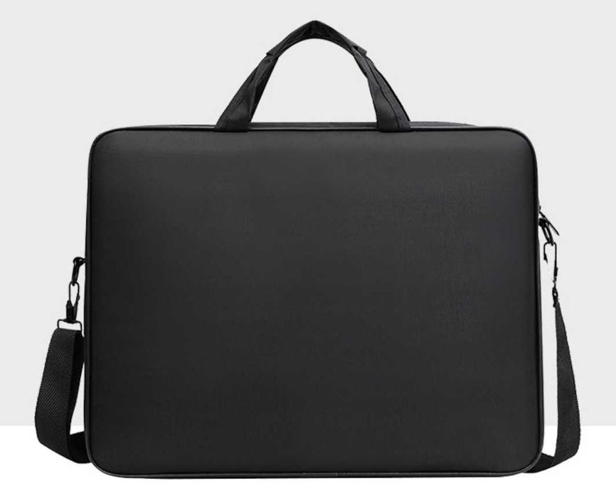 Сумка для ноутбука черная 15.6"-16" с плечевым ремнем и карманом