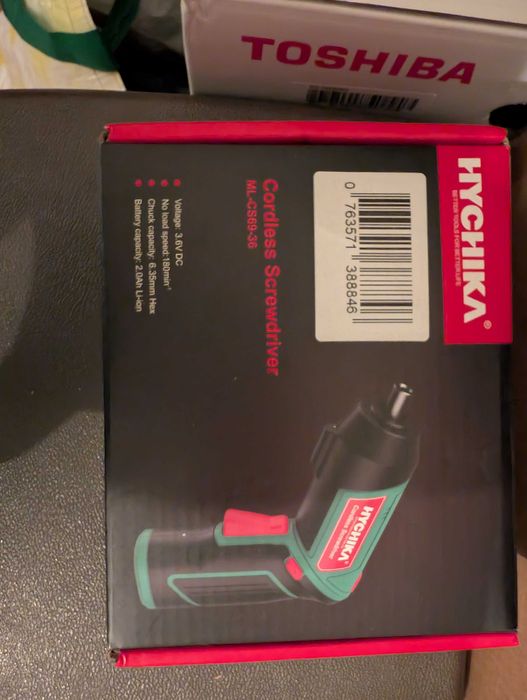 Aparafusadora elétrica sem fios HYCHIKA 3,6V 2,0Ah