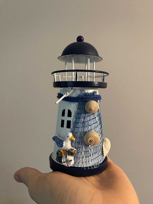 Świecznik tealight latarnia morska marynistyczny morski