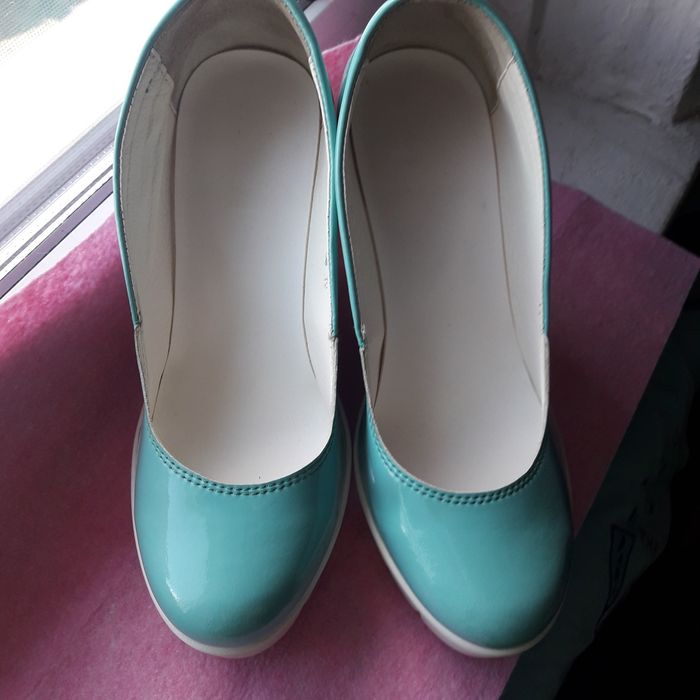 Туфельки на платформе салатовые