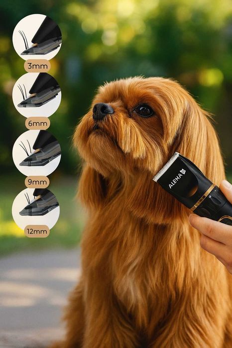 Zestaw Profesjonalna Maszynka Do Strzyżenia Psów  Cichy Trymer Dla Psa