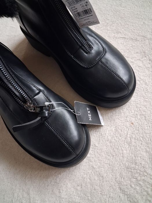 Czarne botki śniegowce Next Forever Comfort  41